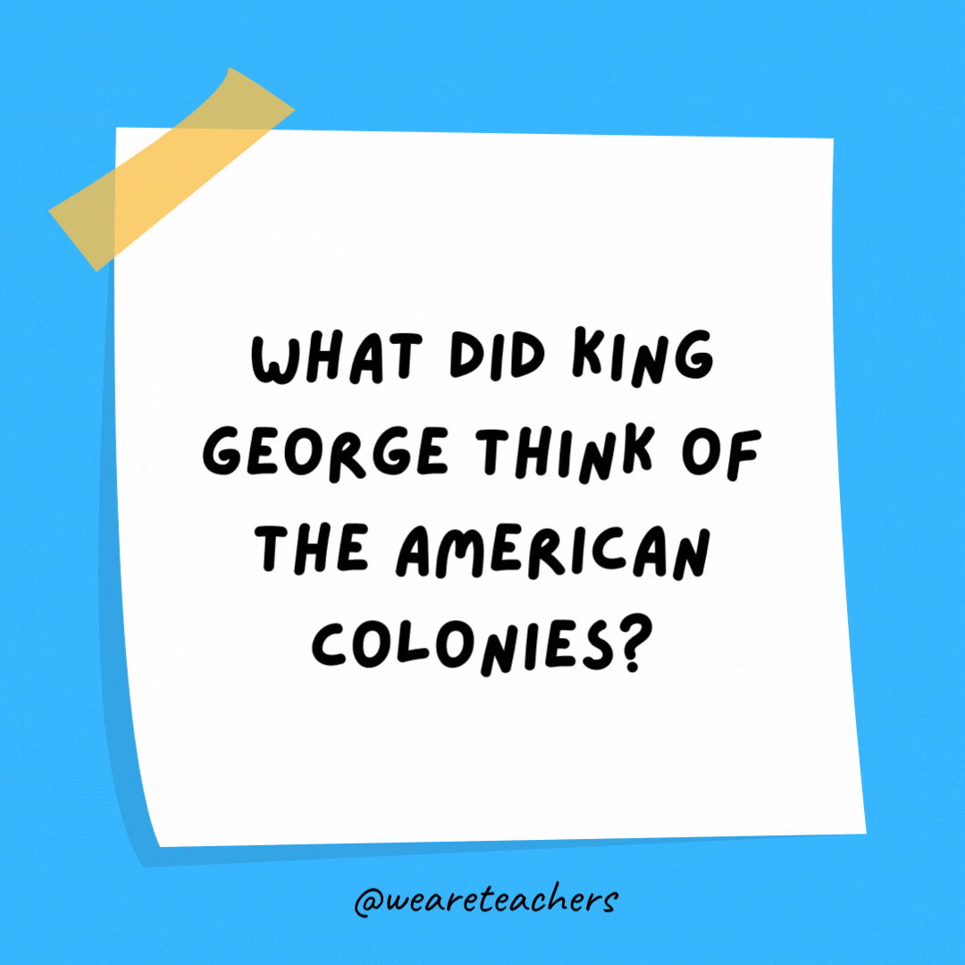 Kral George, Amerikan kolonileri hakkında ne düşündü?
