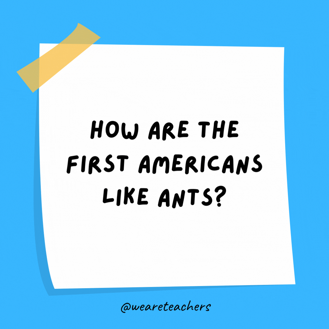 İlk Amerikalılar karıncaları nasıl sever?