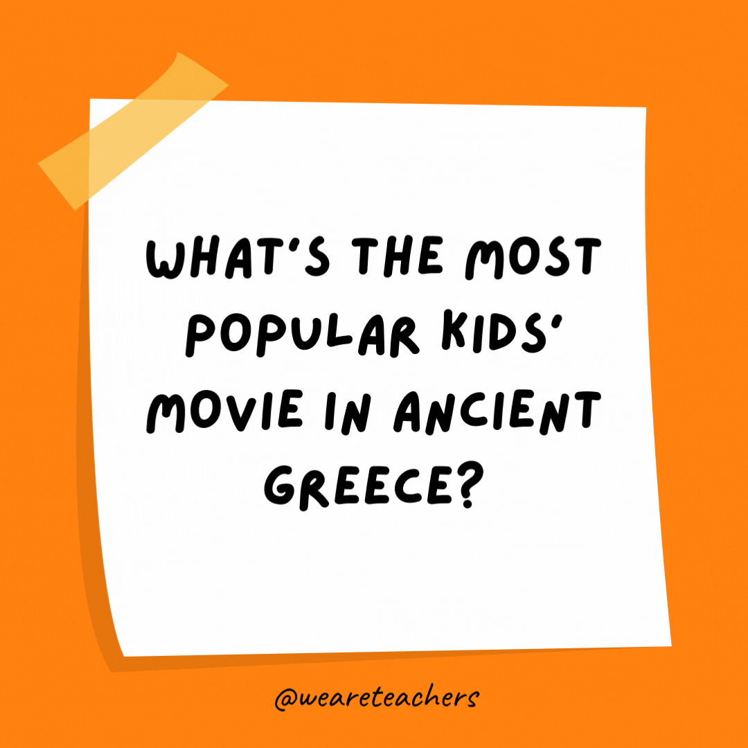 Antik Yunanistan'da en popüler çocuk filmi hangisidir?