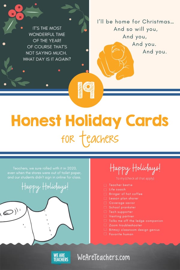 19 Honest Holiday Cards for Teachers