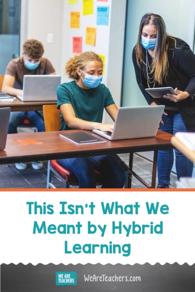 This Isn't What We Meant by Hybrid Learning