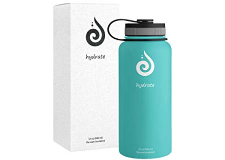 hydrate stainless steel water bottle
