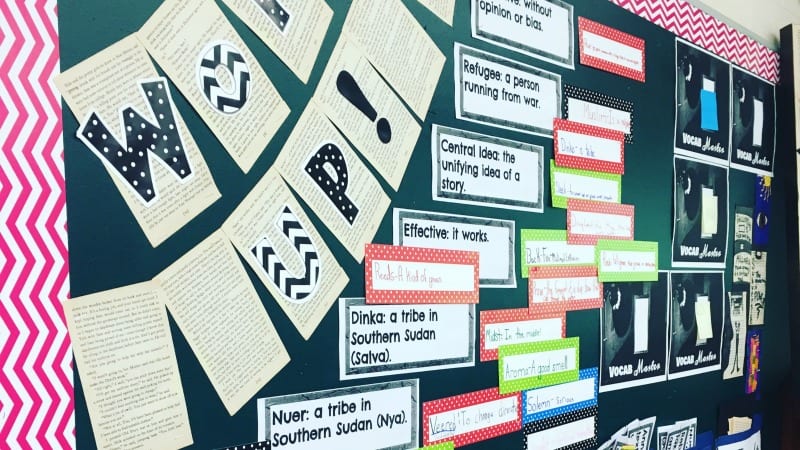 Vocabulary Creative Word Wall Ideas los angeles 2021