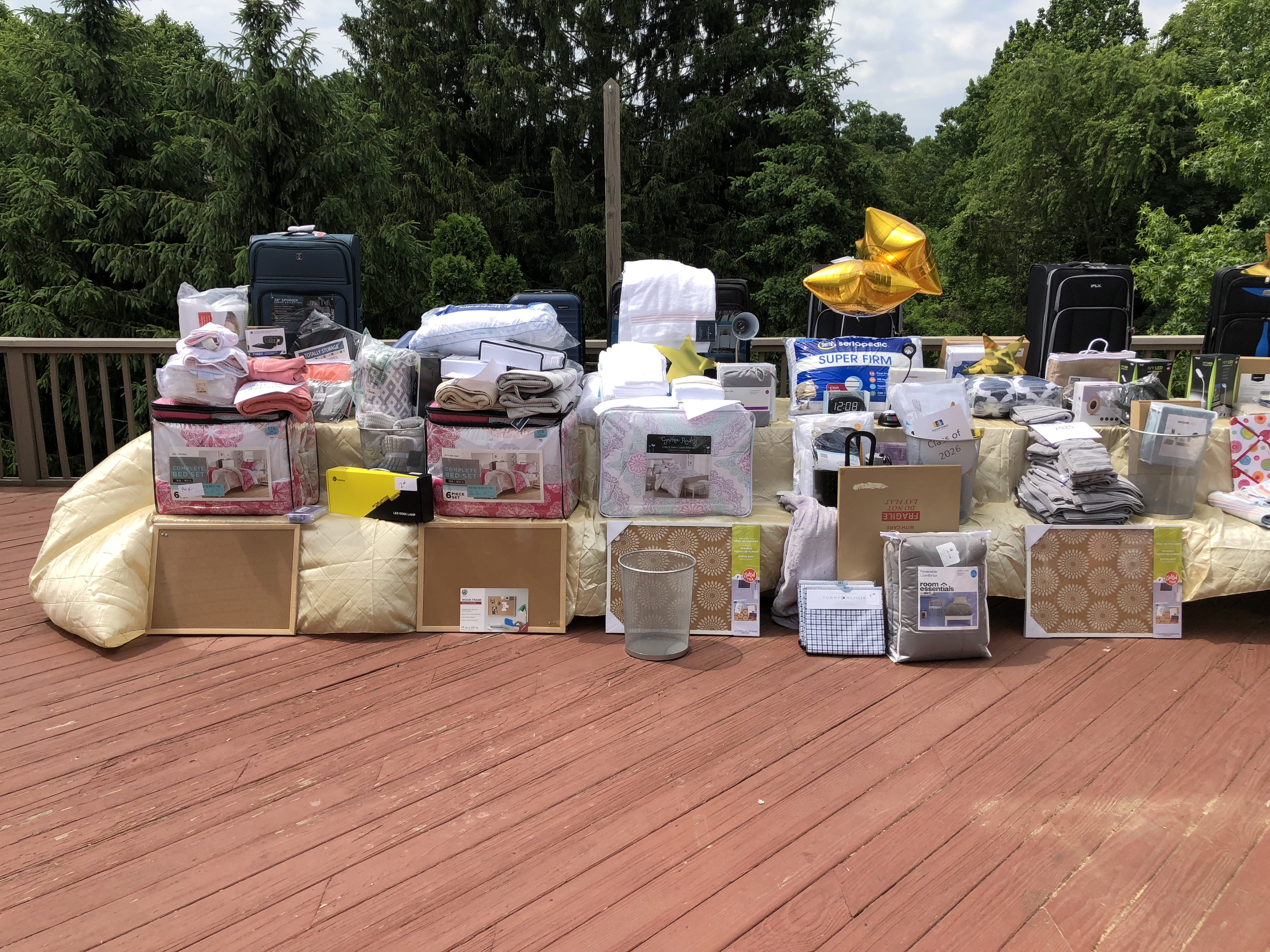 College dorm supplies collected for Taryn-Marie's Girl Scout Gold Award Project