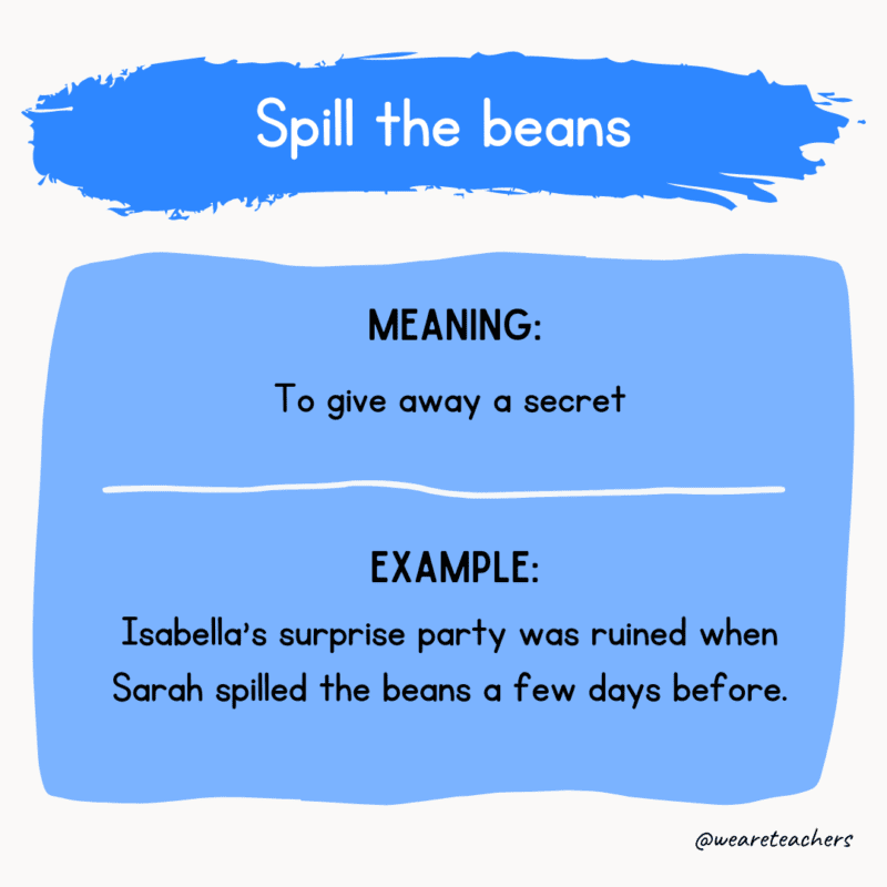 Spill the beans