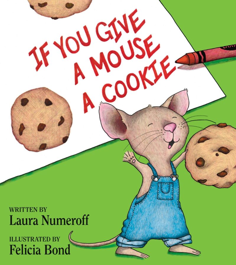 Portada de Si le das una galleta a un ratón de Laura Numeroff, libros infantiles famosos