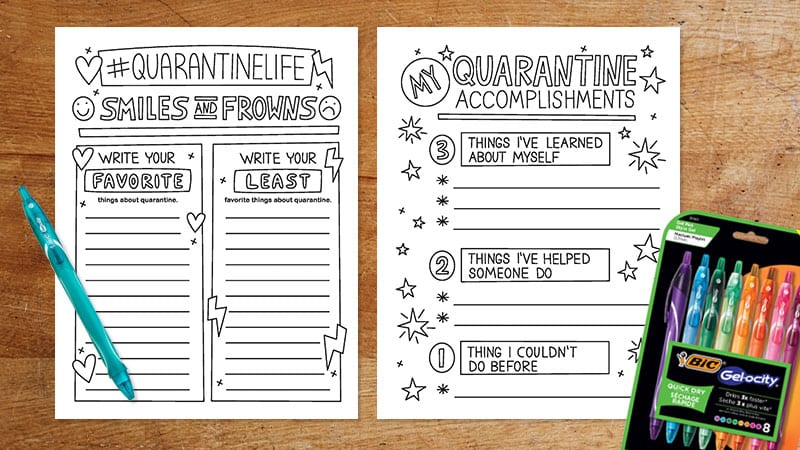 free printable my quarantine memory book we are teachers