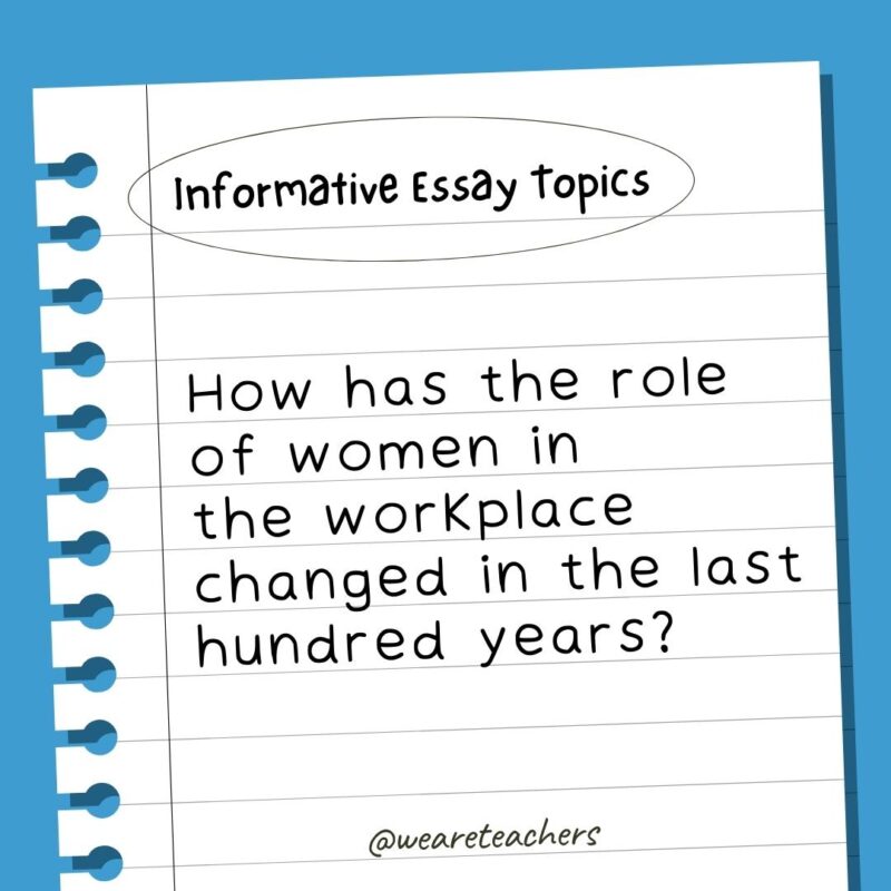 How has the role of women in the workplace changed in the last hundred years?
