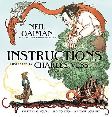 Portada de Instrucciones de Neil Gaiman - libros infantiles famosos