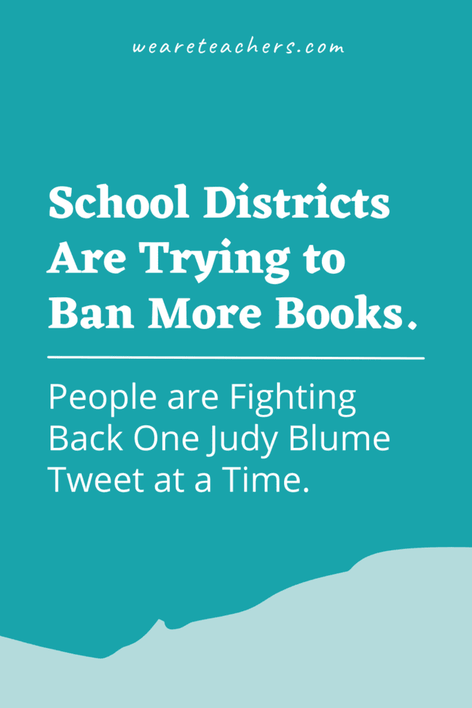School Districts Are Trying to Ban More Books. People are Fighting Back One Judy Blume Tweet at a Time.