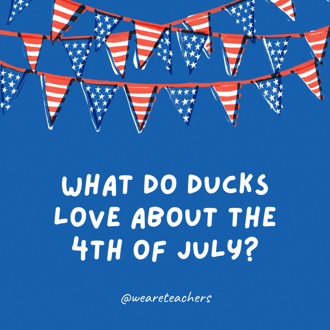 Ördekler 4 Temmuz'da neyi sever?
