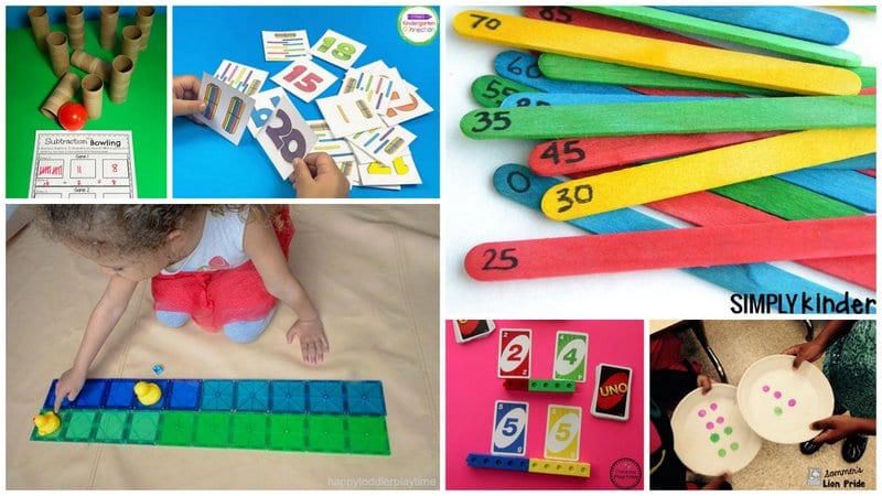 Pack of 10 Double Sided Cards to make Maths fun Early Number Maths Activity Cards