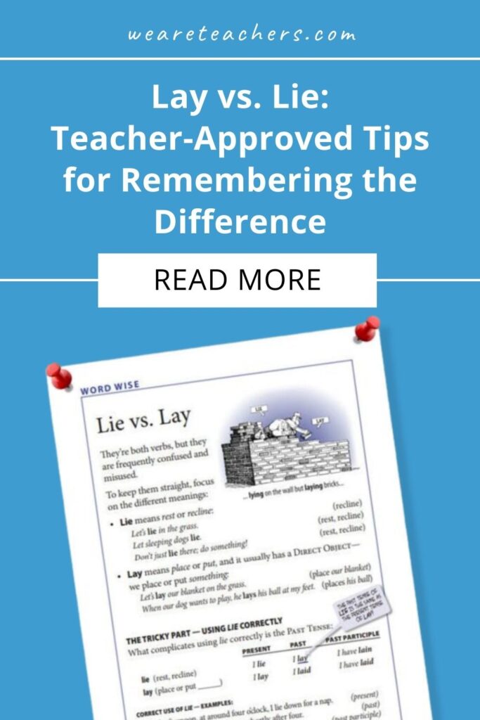 Lay vs. Lie: Teacher-Approved Tips for Remembering the Difference