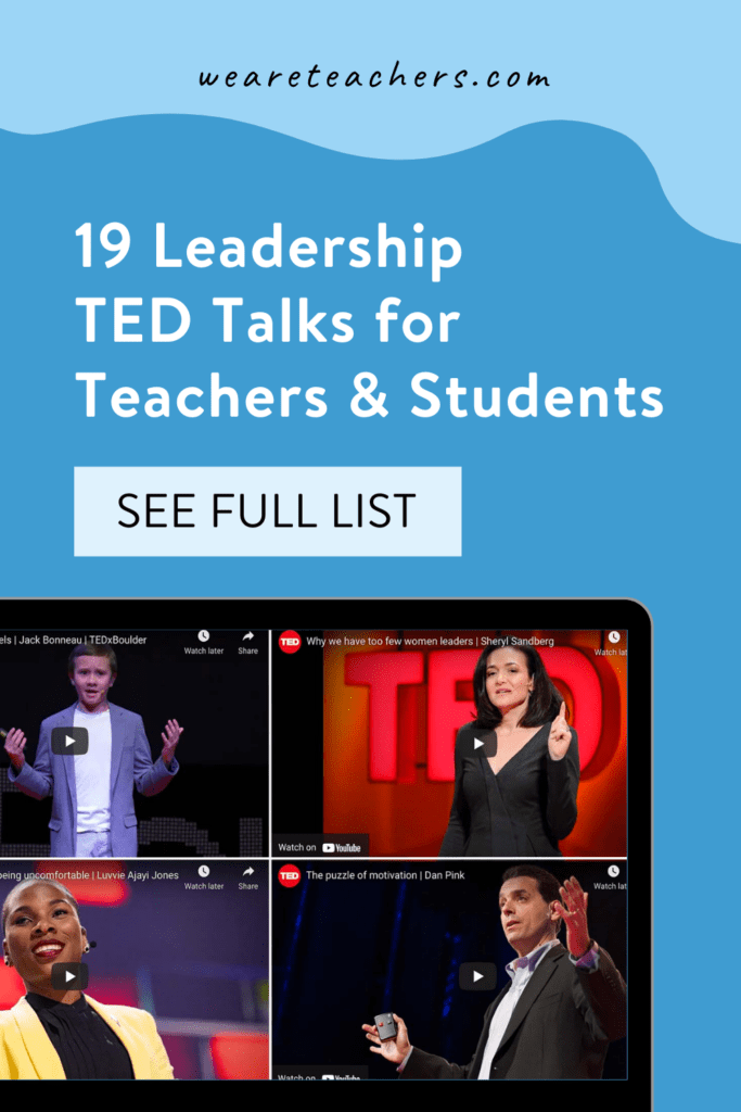 19 Inspiring Leadership TED Talks for Teachers and Students