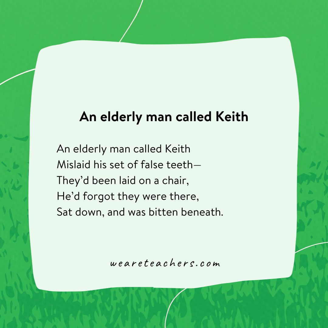 An elderly man called Keith.