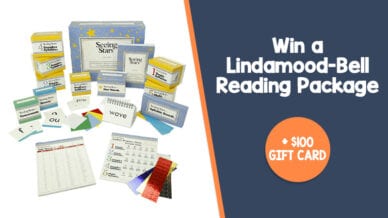 Win a Lindamood-Bell Reading Package + $100 gift card.