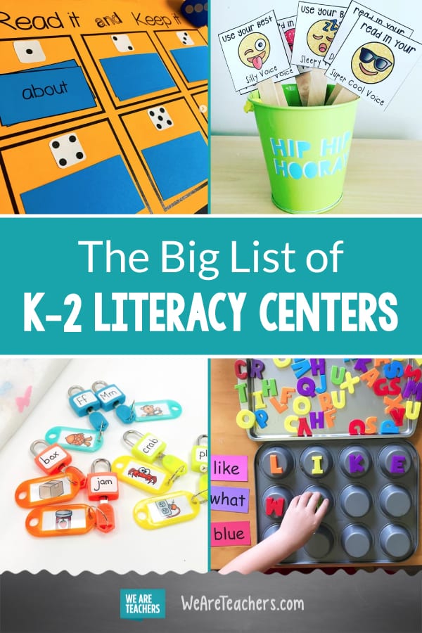 The Big List of K–2 Literacy Centers