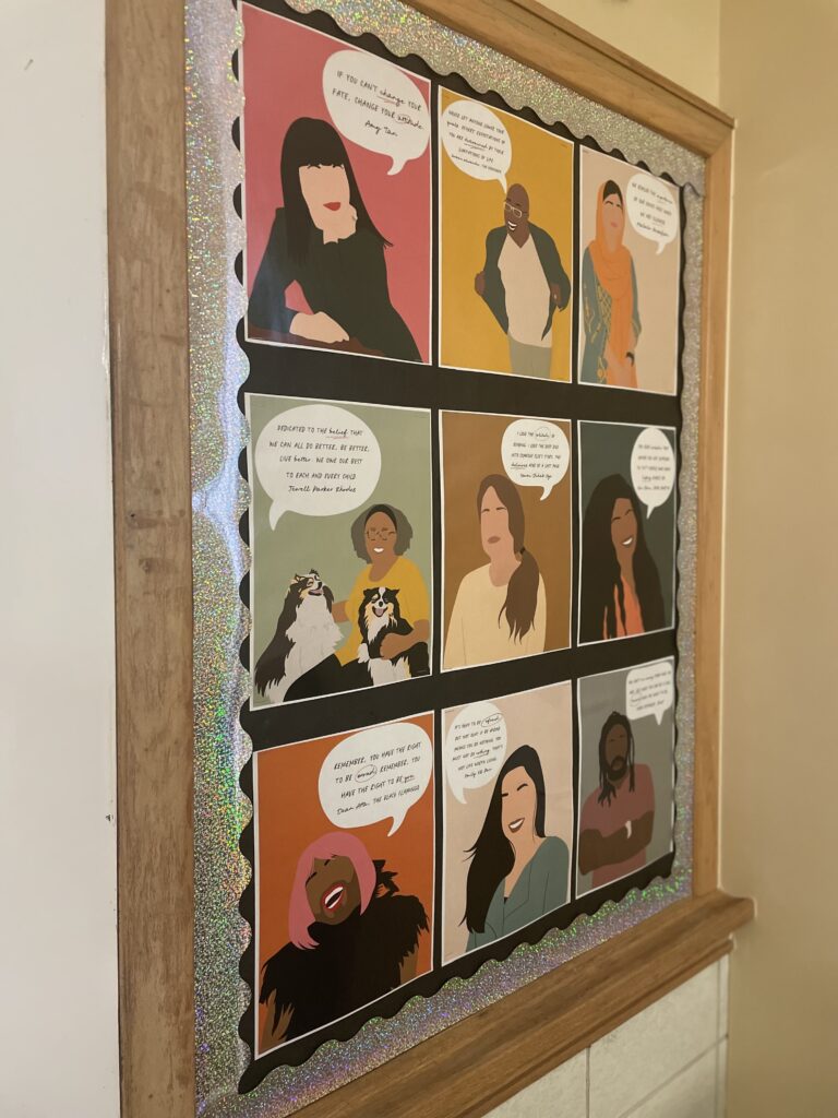Photo of living authors from Alyssa Allaire's classroom