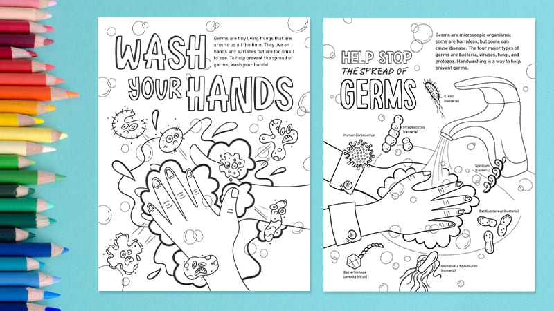 Printable Germ Coloring Pages