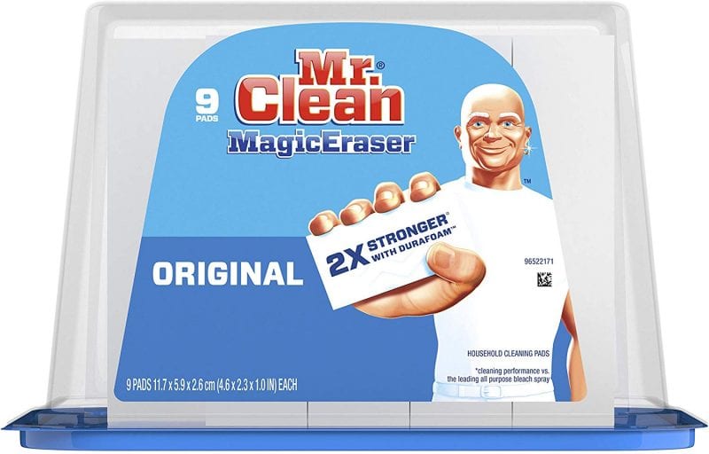 Classroom Cleaning Supplies example: Mr. Clean Magic Eraser package