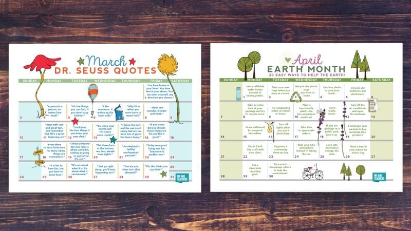 Free Printable 2019 Teacher Calendar WeAreTeachers