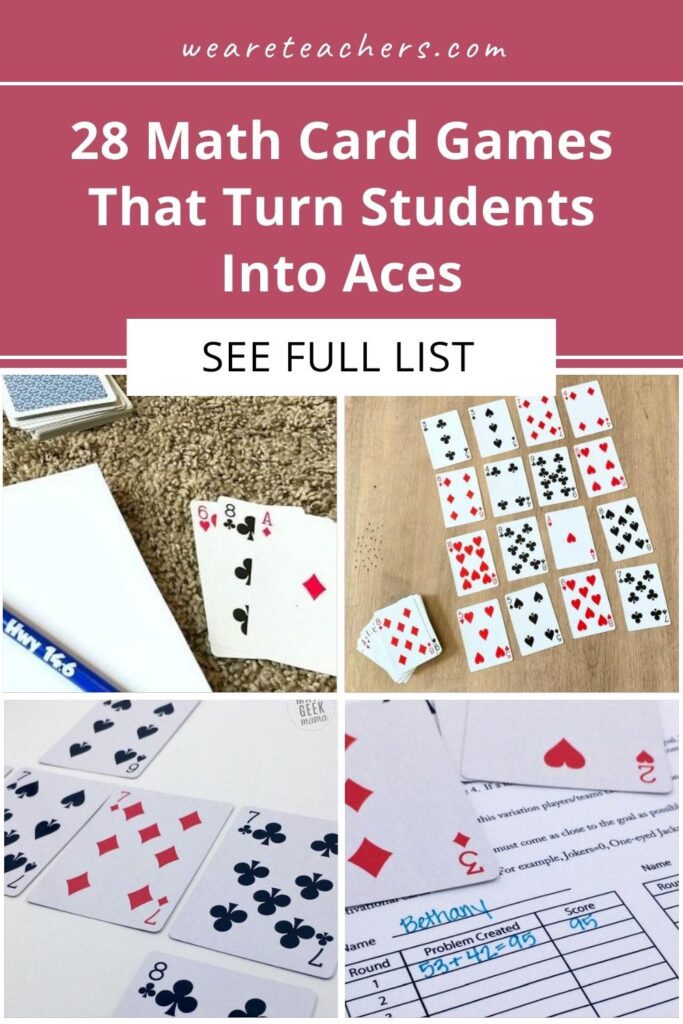 28 Math Card Games That Turn Students Into Aces