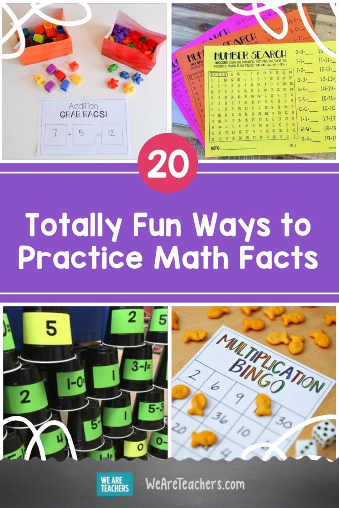 20 Fun And Engaging Ways To Practice Math Facts | Weareteachers