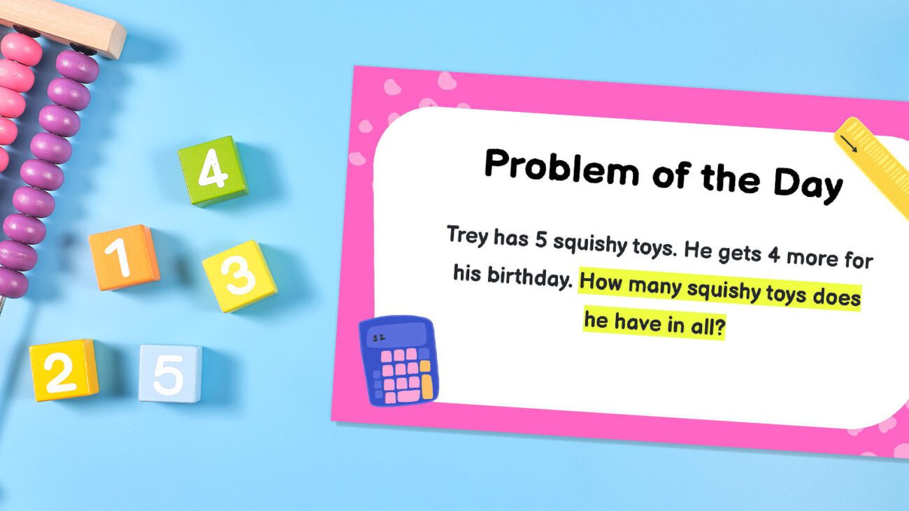 Check out these 50 second grade math word problems of the day