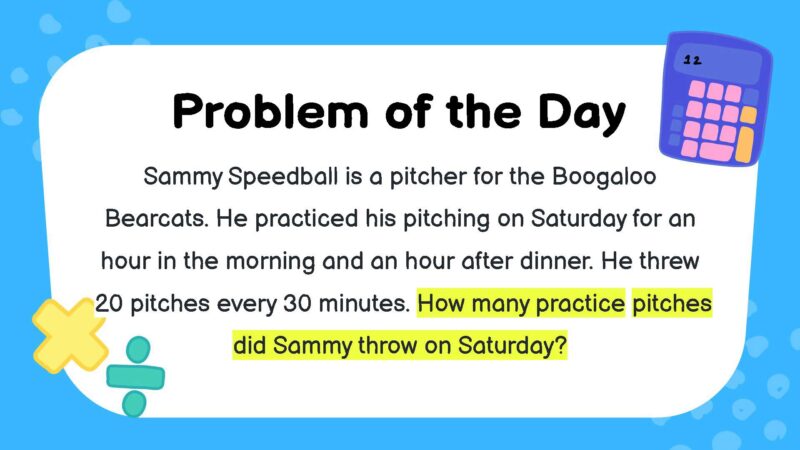 Sammy Speedball is a pitcher for the Boogaloo Bearcats. He practiced his pitching on Saturday for an hour in the morning and an hour after dinner. He threw 20 pitches every 30 minutes. How many practice pitches did Sammy throw on Saturday?