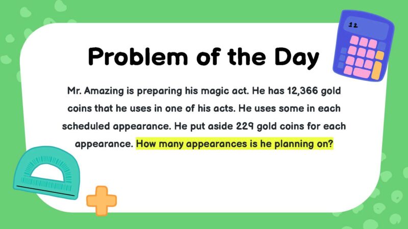 Mr. Amazing is preparing his magic act. He has 12,366 gold coins that he uses in one of his acts. He uses some in each scheduled appearance. He put aside 229 gold coins for each appearance. How many appearances is he planning on?