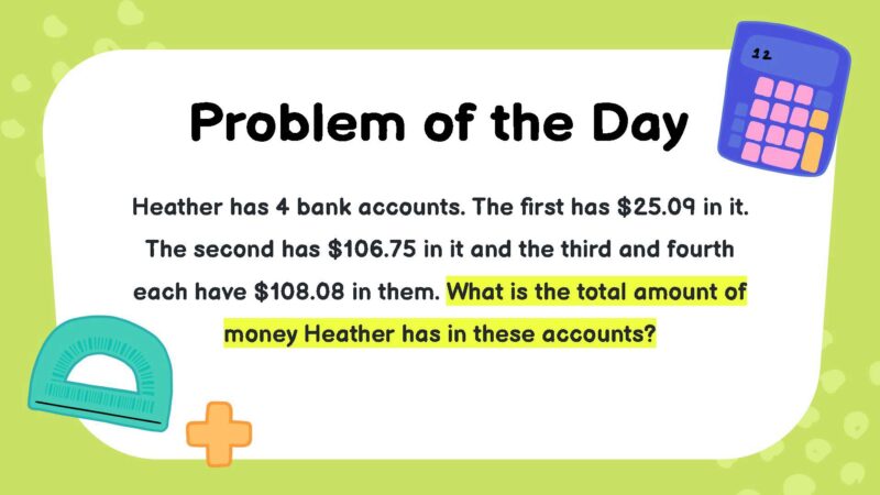 Heather has 4 bank accounts. The first has $25.09 in it. The second has $106.75 in it and the third and fourth each have $108.08 in them. What is the total amount of money Heather has in these accounts?