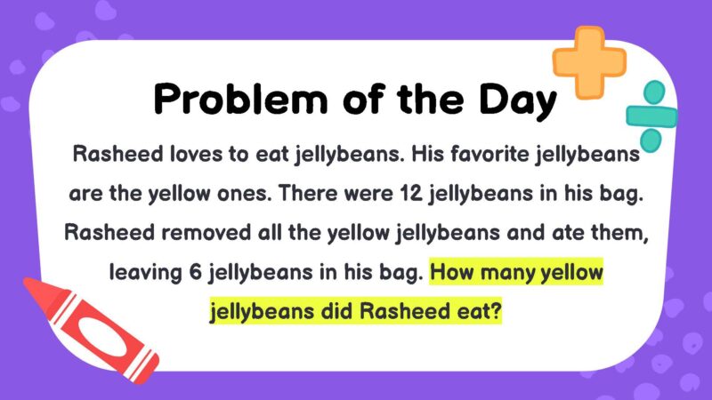 Rasheed loves to eat jellybeans. His favorite jellybeans are the yellow ones. There were 12 jellybeans in his bag. Rasheed removed all the yellow jellybeans and ate them, leaving 6 jellybeans in his bag. How many yellow jellybeans did Rasheed eat
