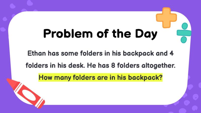 Ethan has some folders in his backpack and 4 folders in his desk. He has 8 folders altogether. How many folders are in his backpack?