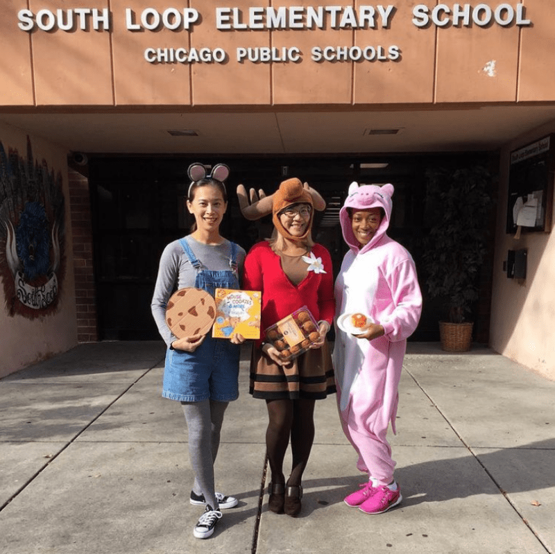 Mouse, Moose, and Pig Teacher Costumes for Halloween