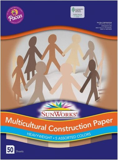 Multicultural construction paper