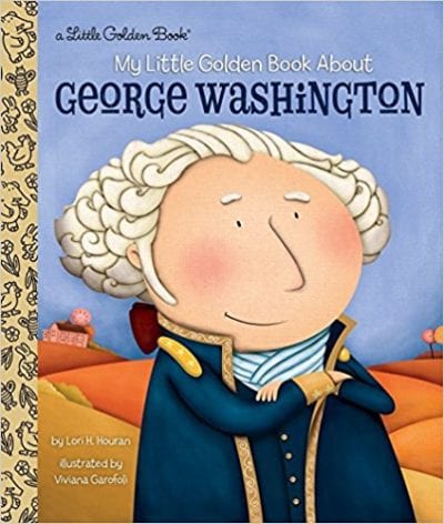 Cover illustration of My Little Golden Book About George Washington.
