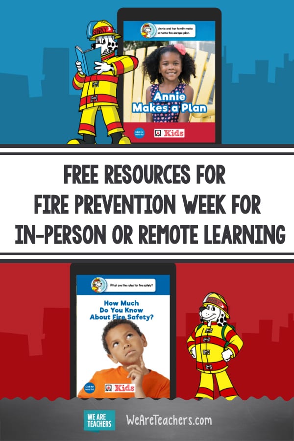 Free Resources for Fire Prevention Week for In-Person or Remote Learning