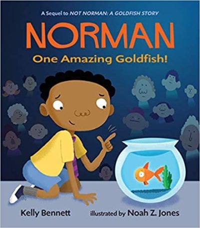 Book cover for Norman: One Amazing Goldfish as an example of second grade books
