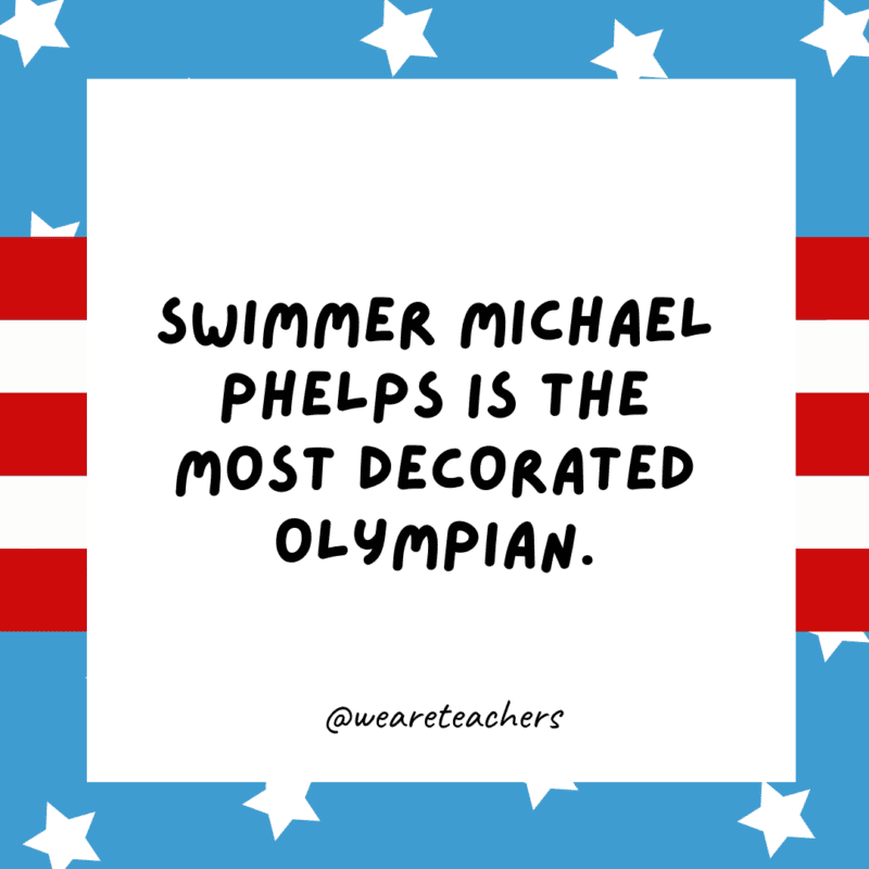 Swimmer Michael Phelps is the most decorated Olympian.