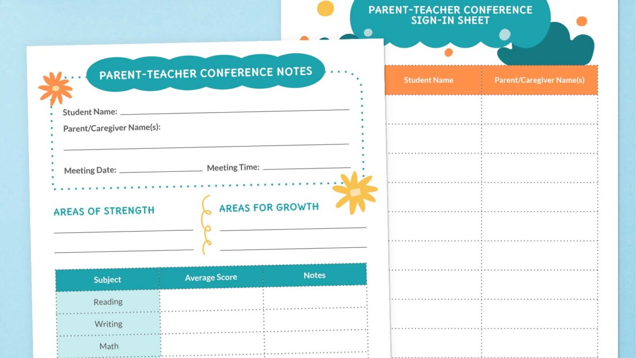 parent-teacher-conference-form-free-customizable-bundle