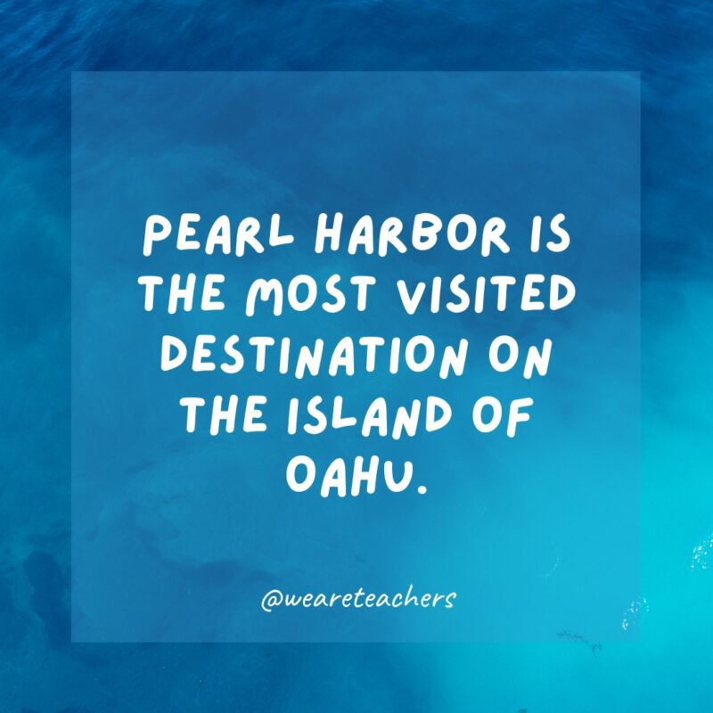Pearl Harbor es el destino más visitado de la isla de Oahu.