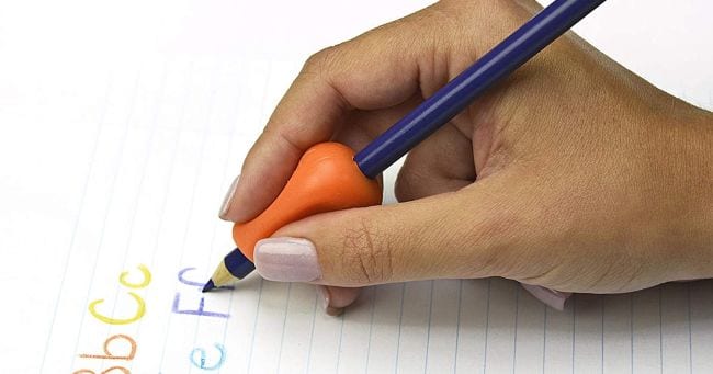 5X Pencil Pen/Grips Ergonomic Finger Grasp Writing Aid Holder For Kids Students 