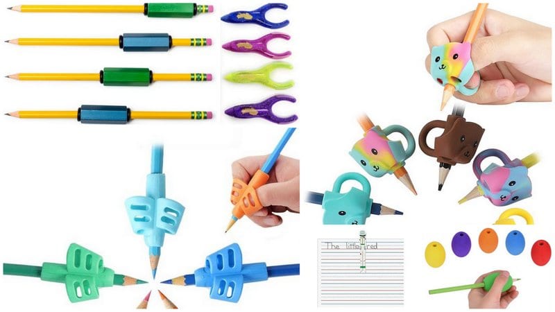 Details about   4Pcs Pencil grip child kid handwriting aid tool soft rubber pen toppehm 