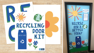 Printable Recycling Door Kit