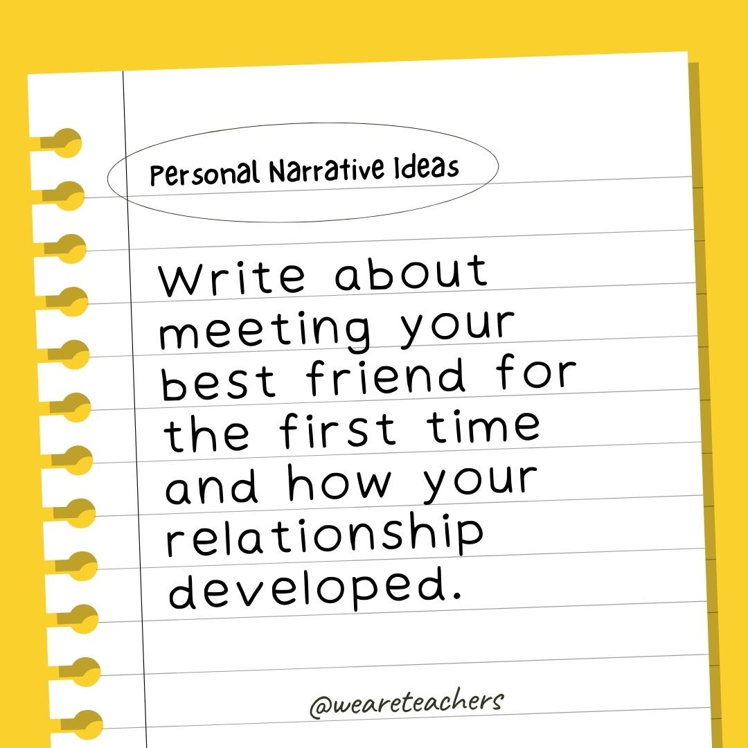 65 Engaging Personal Narrative Ideas For Kids And Teens