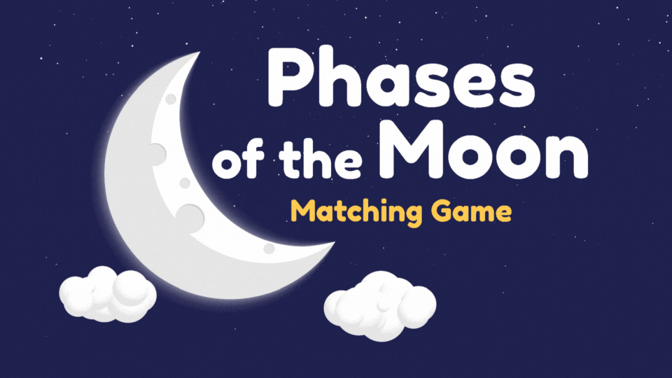 Phases of the Moon Matching Game
