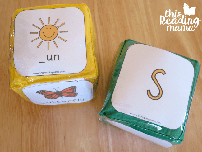 Phonics cubes