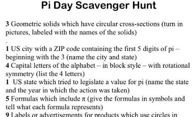 Pi Day Worksheets