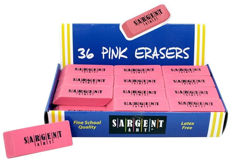 Pink Erasers - Art Supplies Under $10