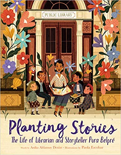 Book cover for Planting Stories as an example of second grade books